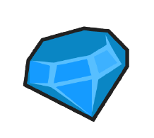 colorful pixel gem