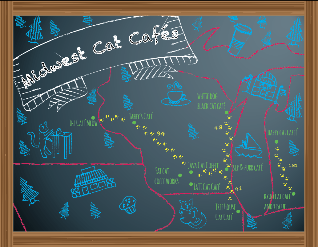 Cat Cafe Map